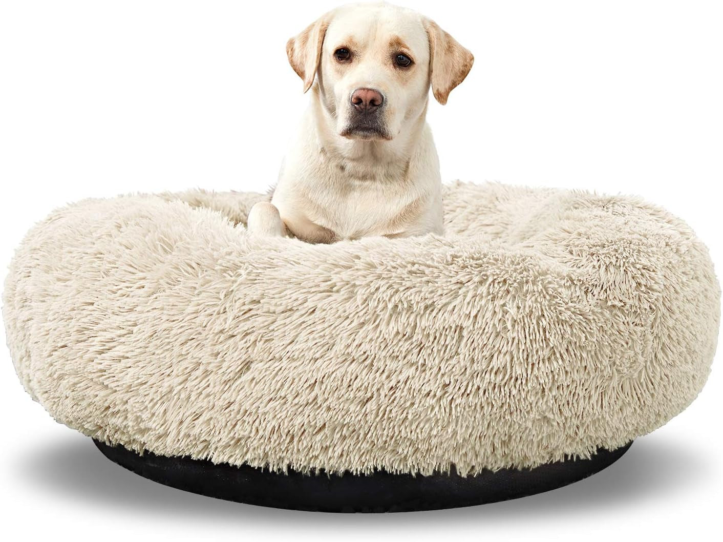 Ultimate Comfort for Your Pup: Washable Large Donut Dog Bed - Cozy Round Cuddler for Medium Dogs