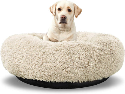 Ultimate Comfort for Your Pup: Washable Large Donut Dog Bed - Cozy Round Cuddler for Medium Dogs
