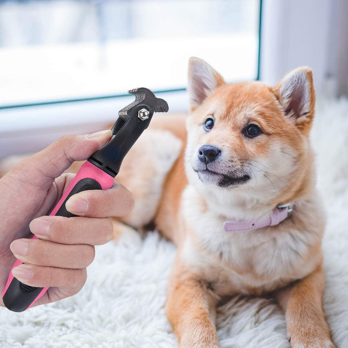 Ultimate 2-Sided Pet Grooming Tool for Dogs and Cats - Effortlessly Remove Mats, Tangles, and Shedding with Our Safe Dematting Comb!